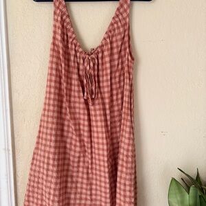 Opia Blush Checkered Dress
